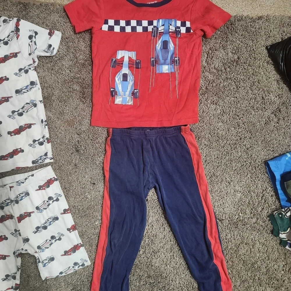 Carter's Red and Blue Kids Pajama Set